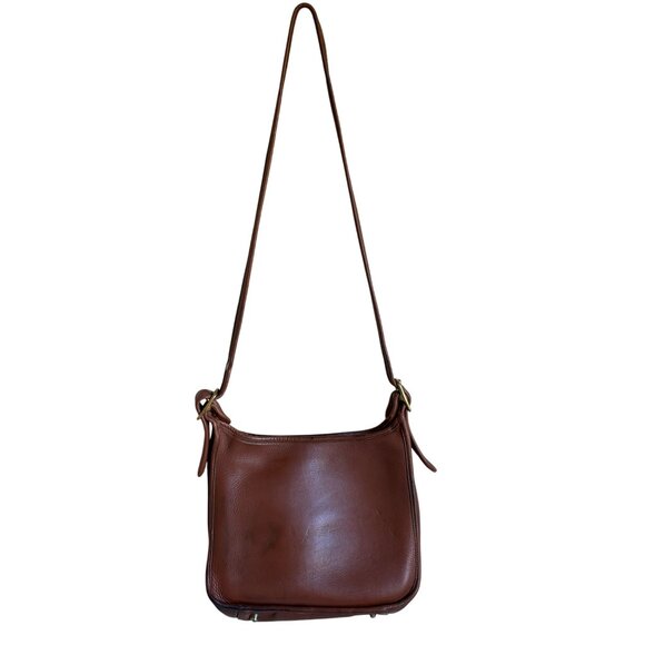 COACH Vintage Legacy Zip Camel 9966 Crossbody Zip Cognac Brown Bag - Picture 4 of 16